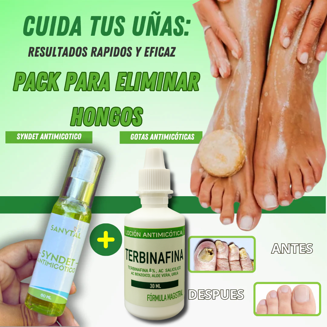PACK ANTIMICOTICO (GOTAS DE TERBINAFINA + JABON ANTIMICOTICO SYNDET)- T01