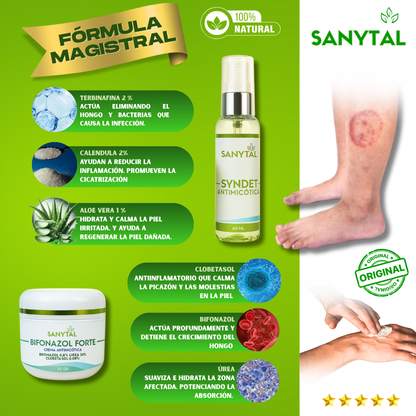 BIFONAZOL FORTE  (ELIMINA TIÑA E INFECCIONES POR HONGO EN LA PIEL)+ JABÓN ANTIMICOTICO SYNDET DE REGALO- - B04