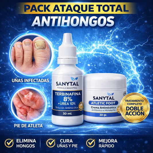PACK ATAQUE TOTAL ANTIHONGOS (ATLETIC FOOT + TERBINAFINA) - S027