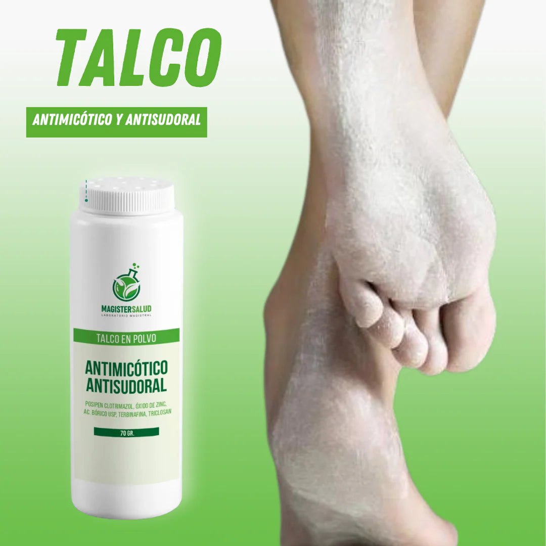 PACK: TERBINAFINA + TALCO ANTIMICÓTICO (ELIMINA HONGOS EN LAS UÑAS Y PIE DE ATLETA) - S033