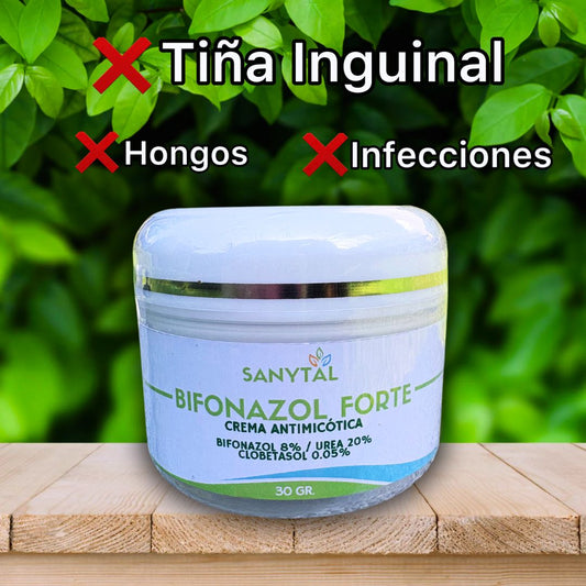 BIFONAZOL FORTE 3 EN 1 - UREA 20% / CLOBETASOL 0.05% (Elimina tiñas  e infecciones por hongos) S009