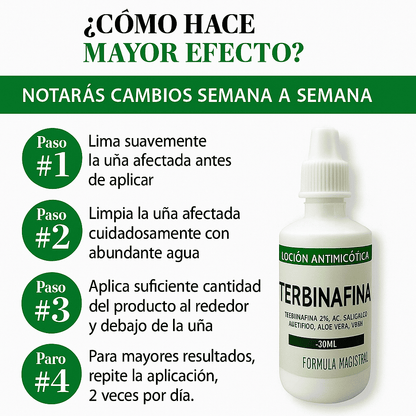GOTAS DE TERBINAFINA PARA LOS HONGOS EN LAS UÑAS - S002